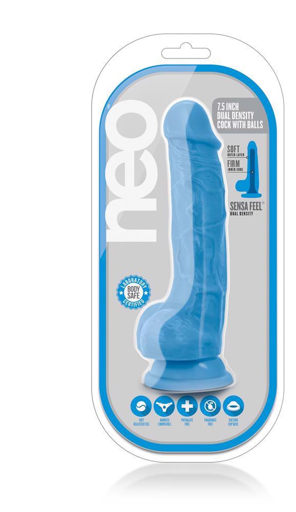 Neo 7.5inch dual density cock w. balls