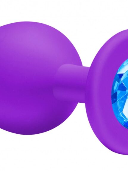 Sex korek analny silikonowy z kryształkiem 7cm
