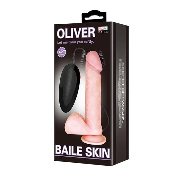 Penis jak prawdziwy członek jądra dildo 19cm - obrazek 3