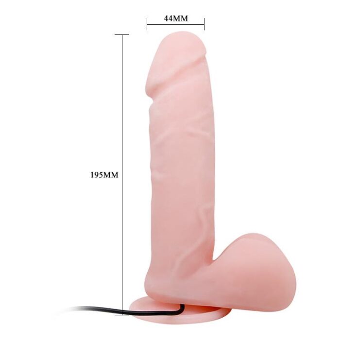 Penis jak prawdziwy członek jądra dildo 19cm - obrazek 5