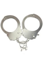 Kajdanki-śmieszna zabawka-kadank- metallic handcuffs - obrazek 3