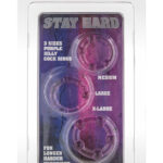 3 pierścienie na penisa jądra zestaw komplet sex