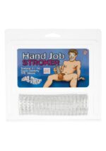 Masturbator-HAND JOB STROKER CLEAR - obrazek 4