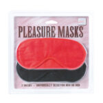 Maska-PLEASURE MASKS 2 PCS RED/BLACK - obrazek 3