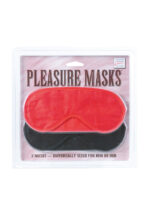 Maska-PLEASURE MASKS 2 PCS RED/BLACK - obrazek 4