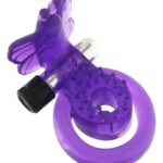 Pierścień-COCK&BALL RING BUTTERFLY JELLY VIBE