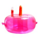 Wibrujące siedzenie do seksu z uchwytami penisem