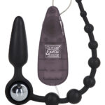 Podwójny korek analny z koralikami zatyczka analna