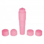 Mały masażer łechtaczki mini wibator 4 końcówki