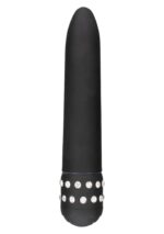 Smukły gładki klasyczny wibrator kryształki 15cm