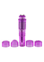 Mini stymulator łechtaczki masażer z nakładkami - obrazek 4