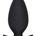 Duży korek analny czarny gładki silikon zatyczka