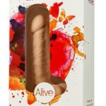 Penis z jądrami żyłami realistyczny dildo sex 17cm