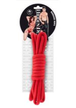 Wiązania-BONDAGE ROPE 3 METER RED - obrazek 5
