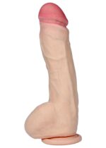 Dildo z kręgosłupem wyginane realistyczne sex 25cm - obrazek 5