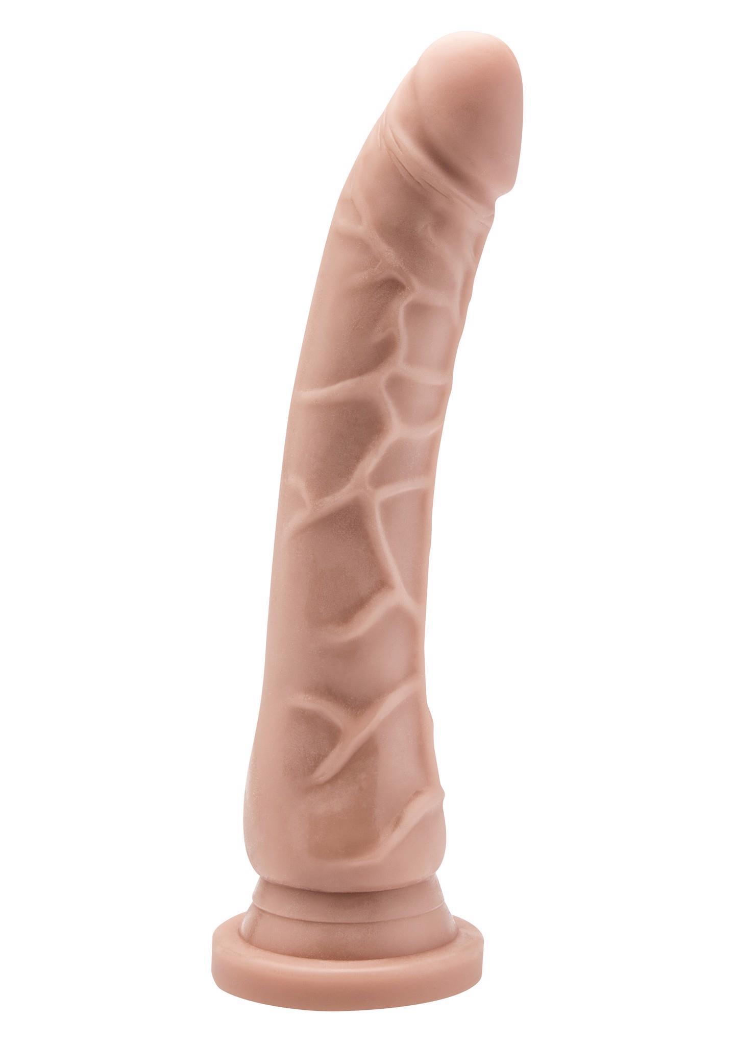 120720256871bba14c231.jpeg Smukłe zgrabne dildo z żyłami naturalny penis 20cm - obrazek 1