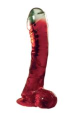 Żelowy penis z przyssawką jądrami realistyczny 16c - obrazek 5