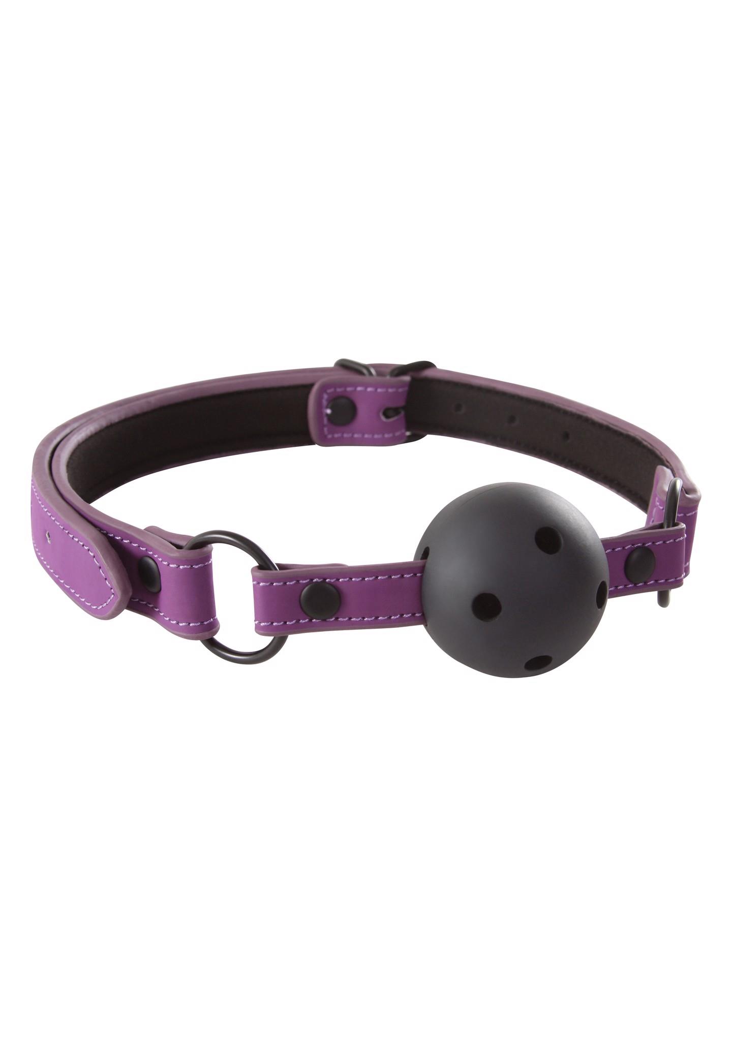 120720256871be72de26c.jpeg Knebel-LUST BONDAGE BALL GAG PURPLE - obrazek 1