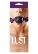 Knebel-LUST BONDAGE BALL GAG PURPLE - obrazek 4