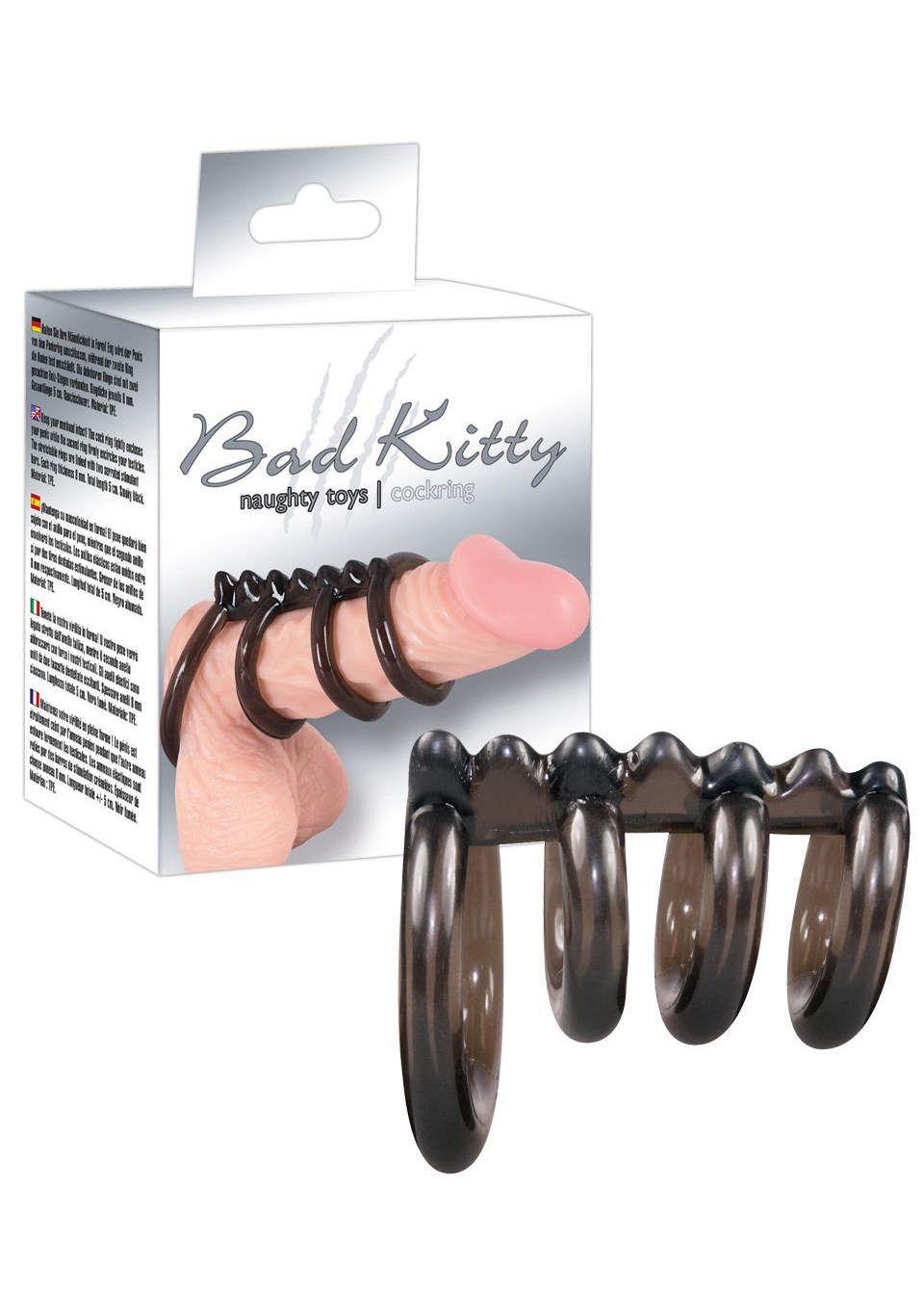 120720256871c56de209d.jpeg Poczwórny długi duży pierścień na penisa nakładka - obrazek 1