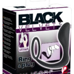 Plug analny z pętlą pierścieniem na penisa 10cm