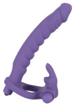 Sztuczny penis dildo podwójna penetracja masażer - obrazek 3