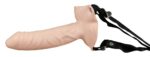 Strap-on uprząż czarna realistyczne dildo 15 cm - obrazek 5