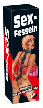 Pasy do krępownia wiązania obroża z kajdankami sex - obrazek 3