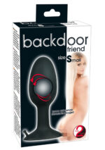 Wydrążony korek plug analny obciążony sex s 8cm - obrazek 5