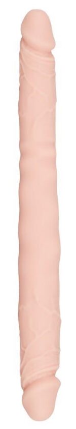 Dildo dwie końcówki realistyczne giętkie 30,5 cm - obrazek 4