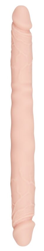 Dildo dwie końcówki realistyczne giętkie 30,5 cm - obrazek 5