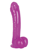 Przyjemne miękkie dildo z przyssawką penis 19cm - obrazek 4