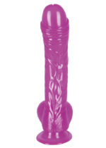 Przyjemne miękkie dildo z przyssawką penis 19cm - obrazek 8