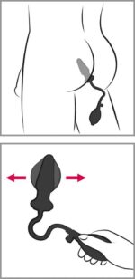 Nadmuchiwana zatyczka analna korek plug balon 13cm - obrazek 10