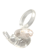 Rozciągliwy pierścień ze stymulatorem łechtaczki - obrazek 5