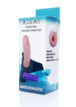 Strapon proteza penisa pusta dildo wibrator 16cm - obrazek 3