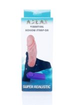 Strapon proteza penisa pusta dildo wibrator 16cm - obrazek 9