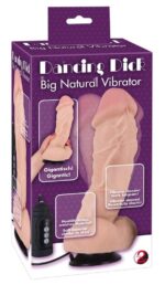 Dildo z obrotami na przyssawce duży mocny 22cm