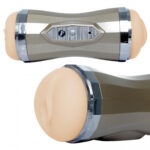 Podwójny masturbator pochwa i usta 35 funkcji usb - obrazek 3