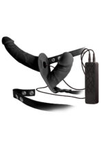 Realistyczny strapon wibrujący podwójny 10tryb 17c - obrazek 4