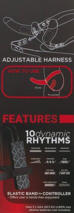 Realistyczny strapon wibrujący podwójny 10tryb 17c - obrazek 7