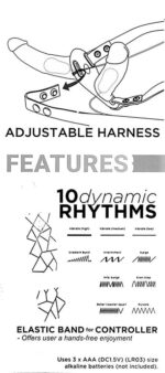 Realistyczny strapon wibrujący podwójny 10tryb 17c - obrazek 8