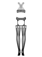 Geometryczne bodystocking siateczka obsessive sml - obrazek 4