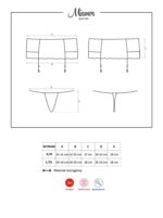 Szeroki wysoki sex pas do pończoch obsessive s/m - obrazek 4