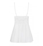 Biała sex koszulka stringi komplet obsessive l/xl - obrazek 8