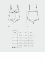 Body prześwitująca siateczka erotyka obsessive L/XL - obrazek 4