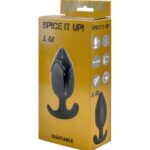 Wibrujący ruszający się korek analny silikon 10cm