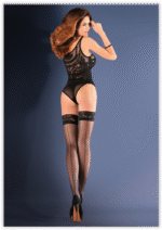 Bielizna-Pończochy cienkie wzór EROTICA CALZE LINETTE Czarne S/M - obrazek 5