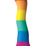 Tęczowe silikonowe dildo z mocną przyssawką 15 cm