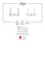 Półbiustonosz otwarty erotyczny sex obsessive s/m - obrazek 3